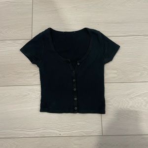 Brandy Melville Black Crop Top